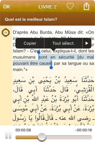 Sahih Bukhari Audio : Français screenshot 3