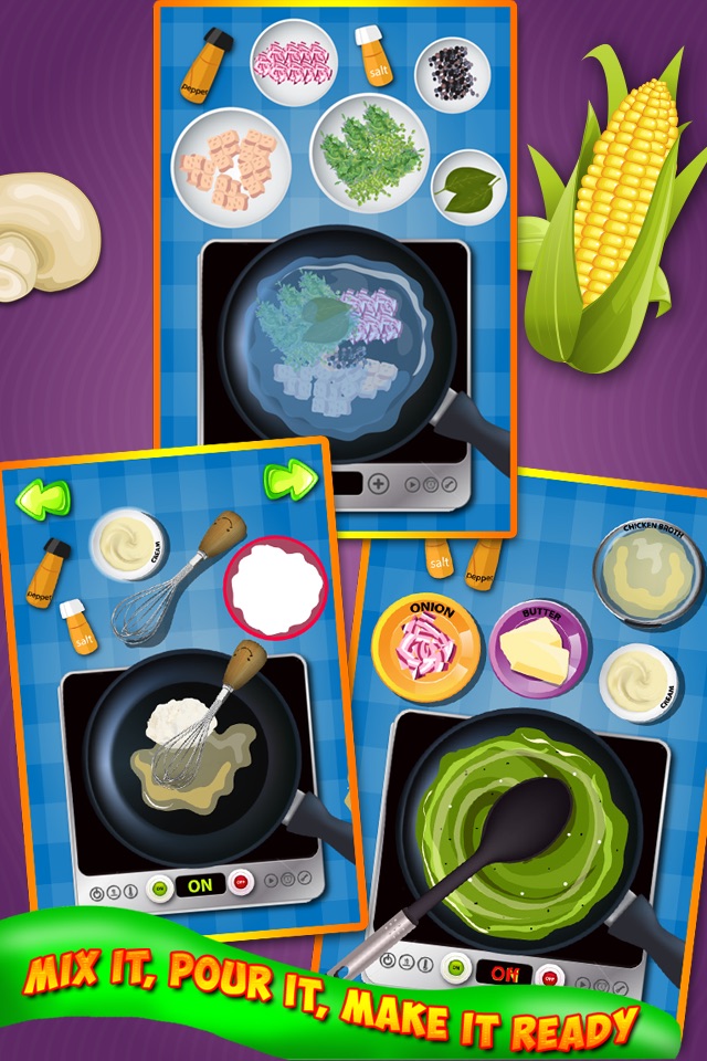 Soup Maker : free Girls Kids fun Cooking game for pizza,burger & sandwich lovers screenshot 3