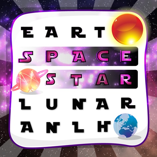 Word Finder of Galaxy Stars and Space 
