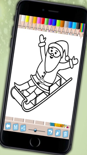 Santa Claus coloring pages xmas - Drawings to colour on chri(圖3)-速報App