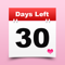 App Icon for Event Countdown Days Left Counter - Date Reminder Widget, Counting Clock Timer, and Calendar Wallpaper App App in Pakistan IOS App Store