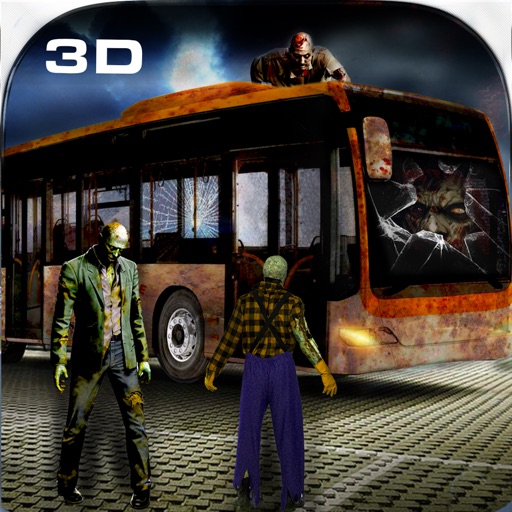 Crazy City Bus Catcher smash Zombie 3D Car Game icon