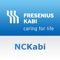 NCKabi es una App de Nutrición Clínica que le ayudará a tomar las mejores decisiones para elegir el soporte nutricional de sus pacientes para favorecer su rápida recuperación