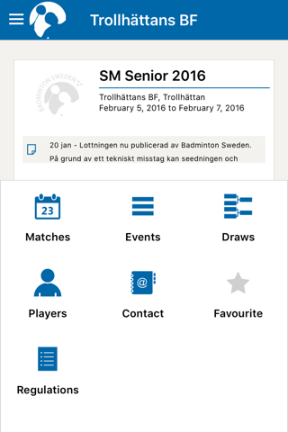 Badminton Sweden screenshot 3