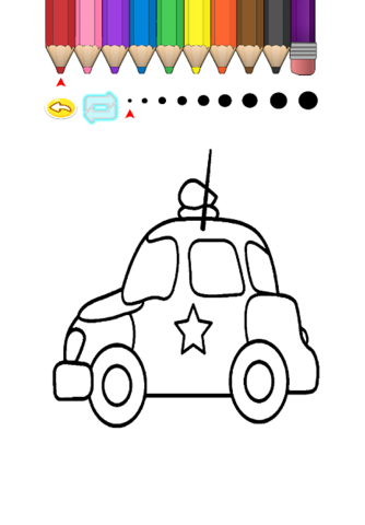 Kids Coloring Book - Cute Small Car Aichi screenshot 4