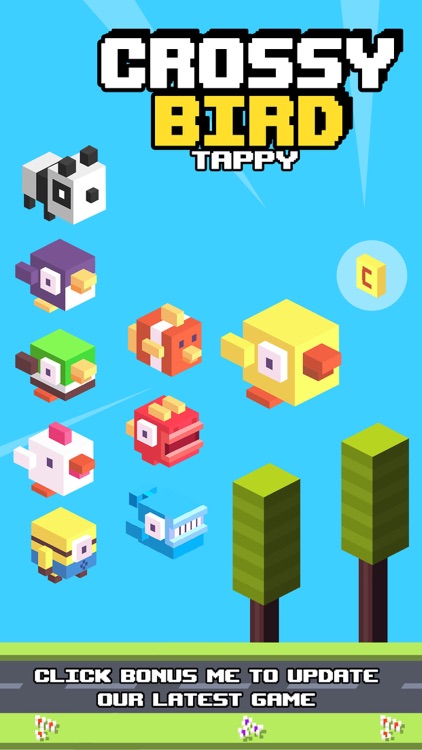 Crossy Tiny Bird Tappy - Sky Surfers Jumping