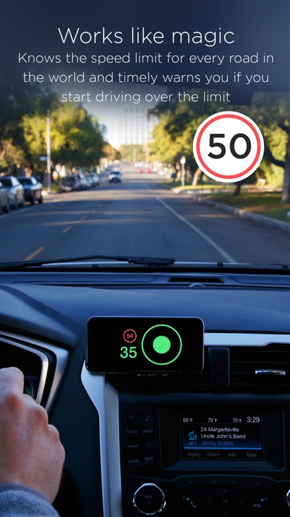 Speed cameras and speed limits with HUD mode — Speedometer by HUDWAY