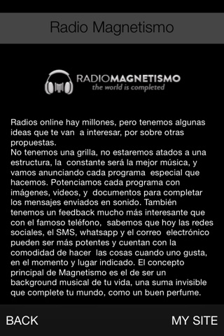 Radio Magnetismo screenshot 3