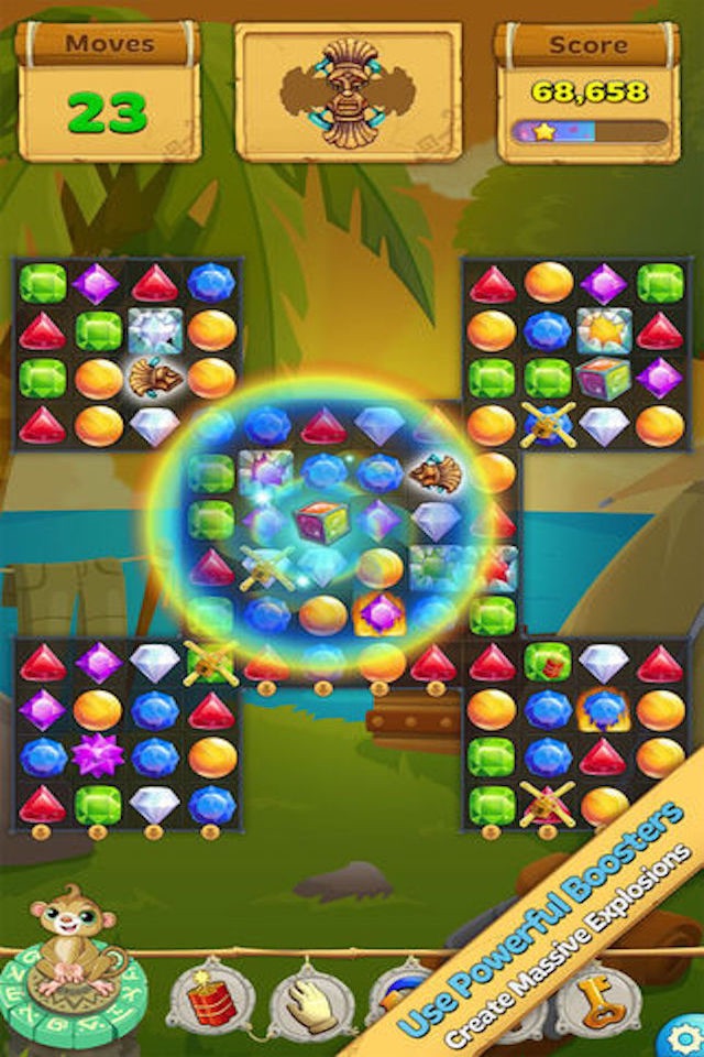 Jewel Smash Mania - 3 match puzzle crush game screenshot 4