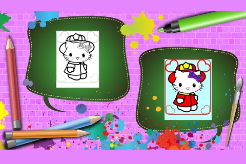 Kitty Coloring Funny screenshot 2