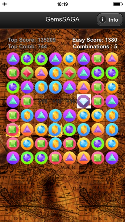 Gems Match SAGA - Game to combine gems or jewels that appear like a torrent