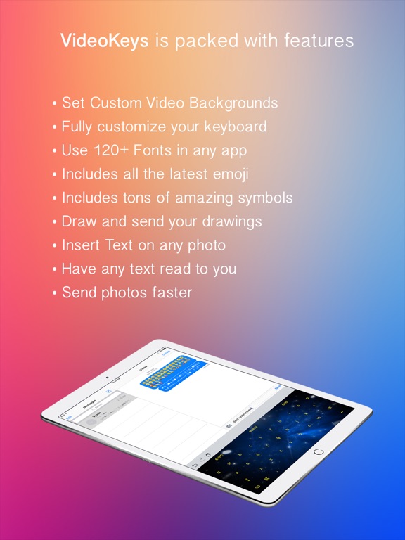 VideoKeys Keyboard - Set any video background and use symbols,fonts and new emojiのおすすめ画像5