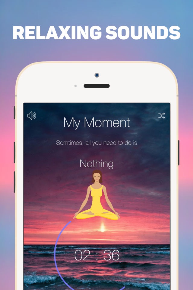 Yoga Moment : Relaxing Sounds HD - White Noise,Oriental Meditation & mindfulness Positive thinking screenshot 2