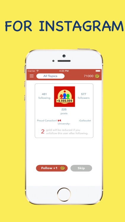 Follocation - Follow Gram App Get Followers for Instagram