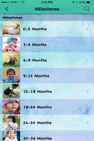 Developmental Milestones screenshot 2
