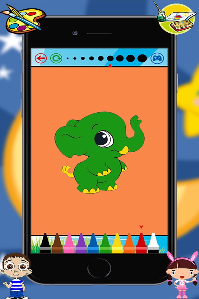 Baby Animals Kids Coloring Book For kindergarten and toddler screenshot 4