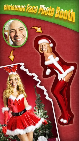 Christmas Face Photo Booth - Make your funny xmas pics with Santa Claus and Elf framesのおすすめ画像1