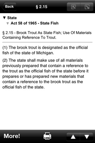 MI Code, Michigan Laws MCL screenshot 4