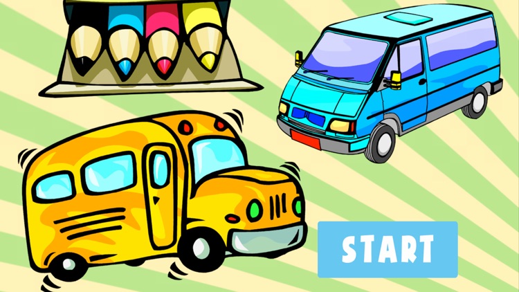 Cute Car Coloring Book