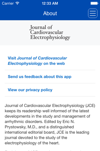 Journal of Cardiovascular Electrophysiology screenshot 3
