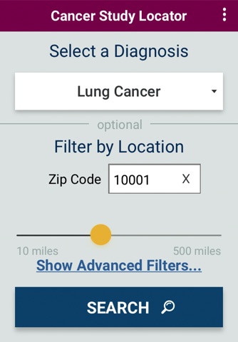 Cancer Study Locator screenshot 2