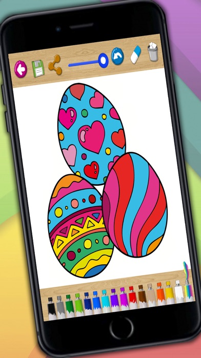 How to cancel & delete Painting Easter - coloring book eggs and rabbits from iphone & ipad 2