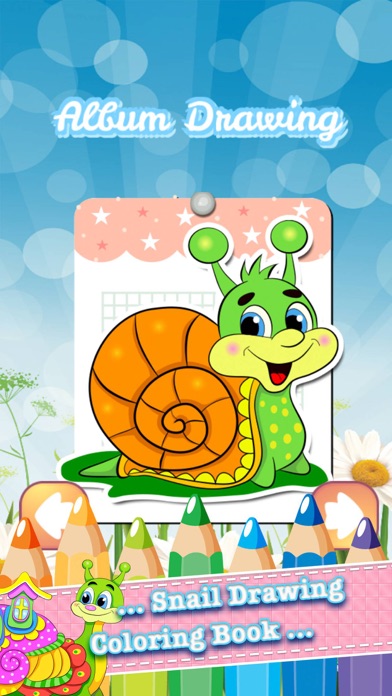 How to cancel & delete Snail Drawing Coloring Book - Cute Caricature Art Ideas pages for kids from iphone & ipad 1