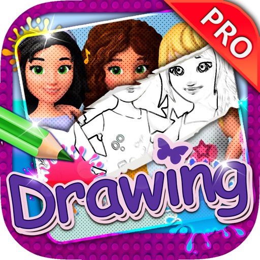 Drawing Desk Friends Draw and Paint Coloring Books Pro - 