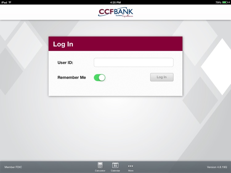 CCFBANK Mobile for iPad