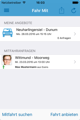 Fahr-Mit screenshot 2