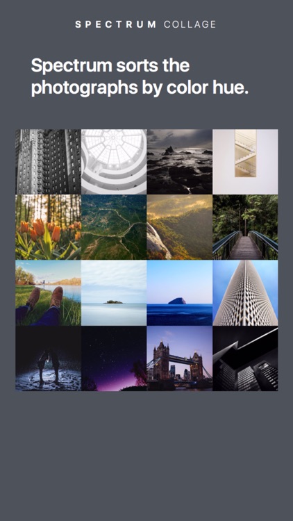 Spectrum Collage – color ordered collages