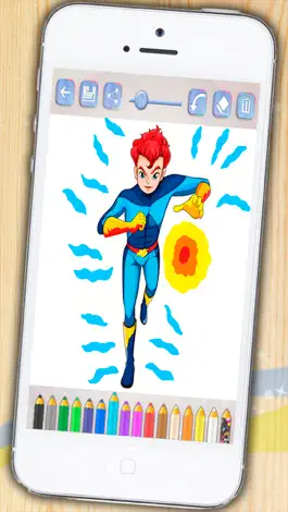 Game screenshot Superheroes coloring book. Paint heroes and heroines who save the world apk