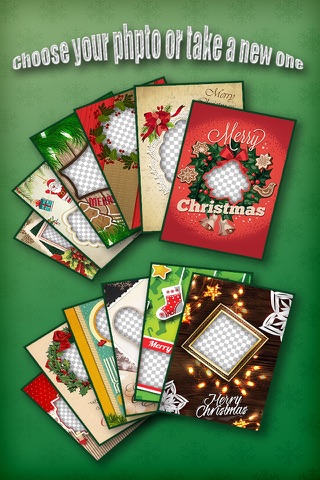 Christmas Photo Collage & Cards Maker - Mail Thank You & Send Wishes with Greeting Quotes Stickers screenshot 2