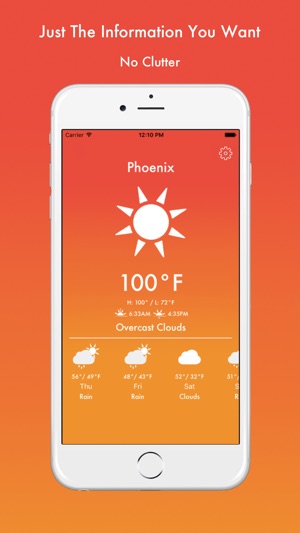 GoodWeather - Temperature Color Weather App Screenshot