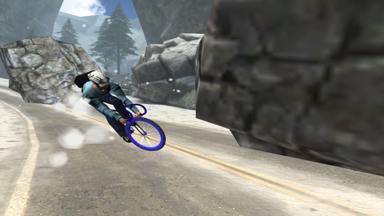 3D Winter Road Bike Racing - eXtreme Snow Mountain Downhill Race Simulator Game FREE screenshot-3