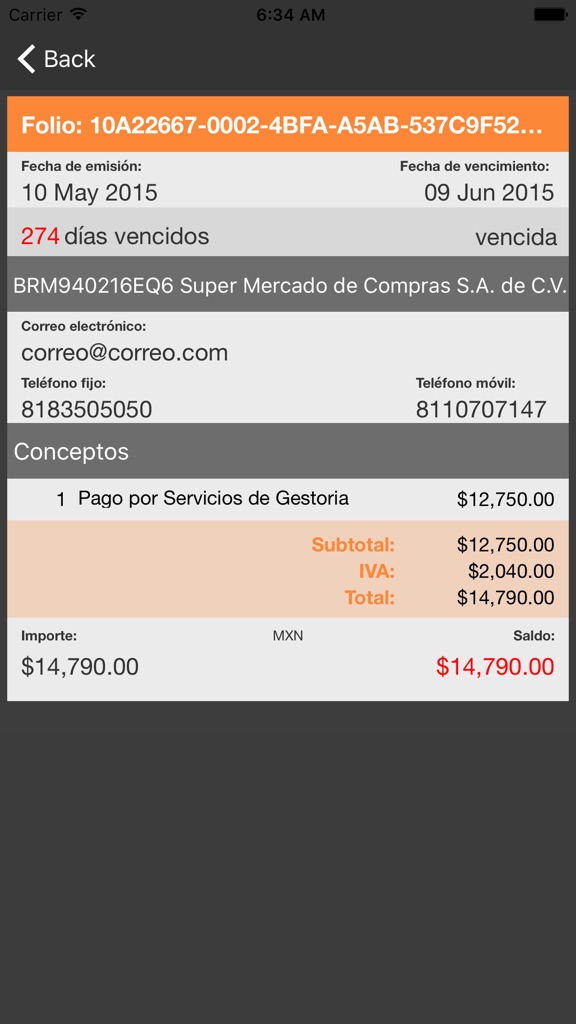 【图】Juno Cobranza(截图3) 【图】Juno Cobranza(截图3)