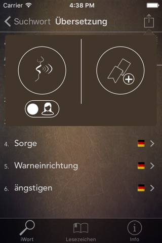 iWort offline wörterbuch screenshot 4