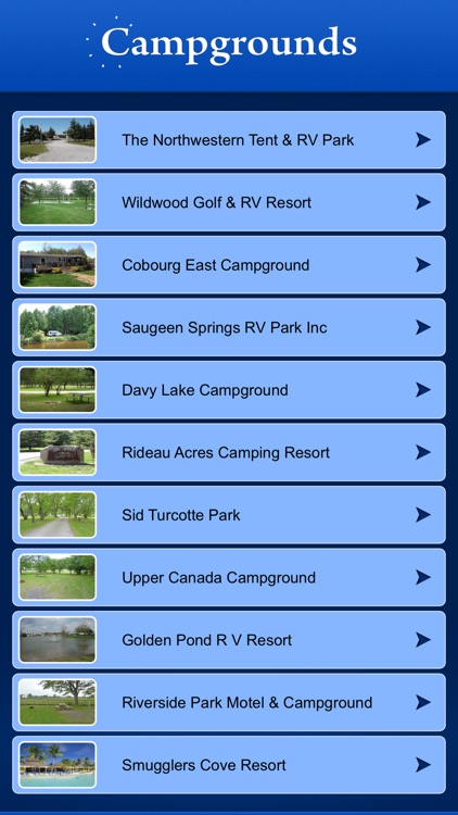 Ontario Campgrounds and RV Parks