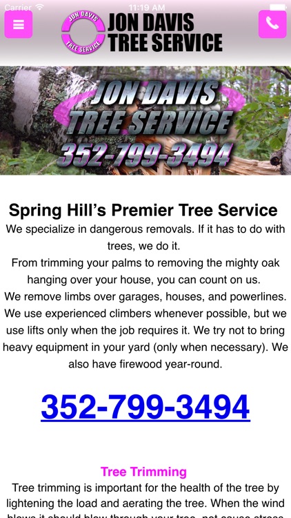 Jon Davis Tree Service By All Web N Mobile Llc Jon Davis Tree Service
