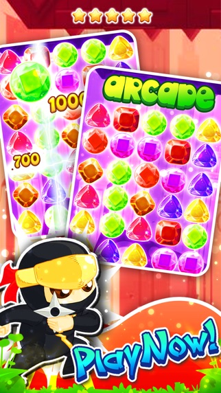 JEWEL'S NINJA MATCH-3 - DIAMOND GAME AND CANDY DIGGER'S SAGA HD FREE 1.0 IOS GAME GIẢI TRÍ JEWEL'S NINJA MATCH-3 - DIAMOND GAME AND CANDY DIGGER'S SAGA HD FREE 1.0 IOS