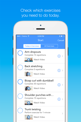 CountUp - Rehabilitation exercise tracker screenshot 2