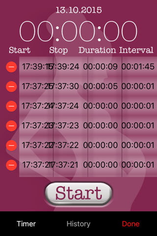 Contraction Timer 1-2-3 screenshot 2