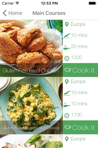 Gluten Free Recipes - Organised Recipes by Entry, Main Course and Deserts screenshot 2