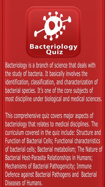 Bacteria & Bacteriology Quiz