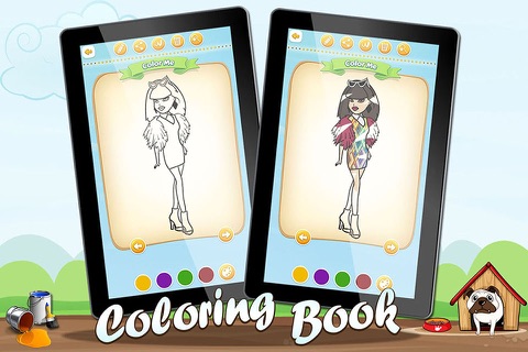Coloring for Kids Dolls Free screenshot 4