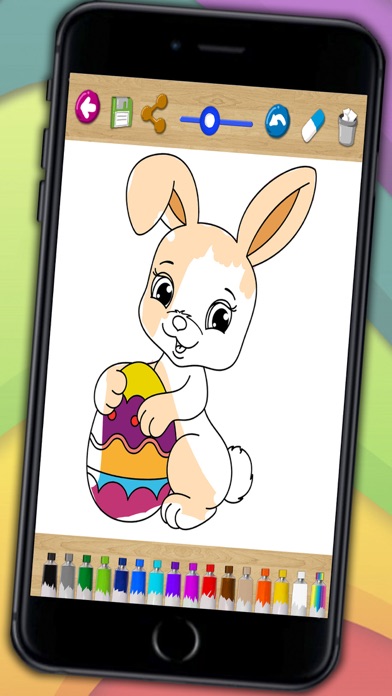 How to cancel & delete Painting Easter - coloring book eggs and rabbits from iphone & ipad 4