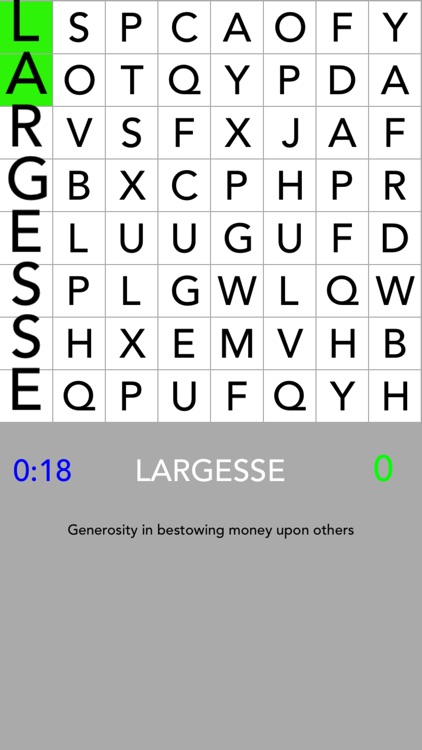 One Word Search - SAT Version