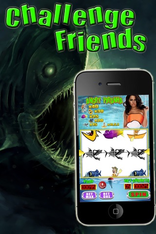 Anglers Angry Piranha Slots - Fishing Fanatics screenshot 2