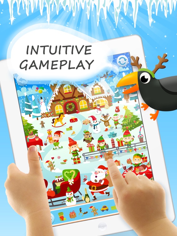 Find The Crow Winter HD FREE - hidden objects game for smart and attentive