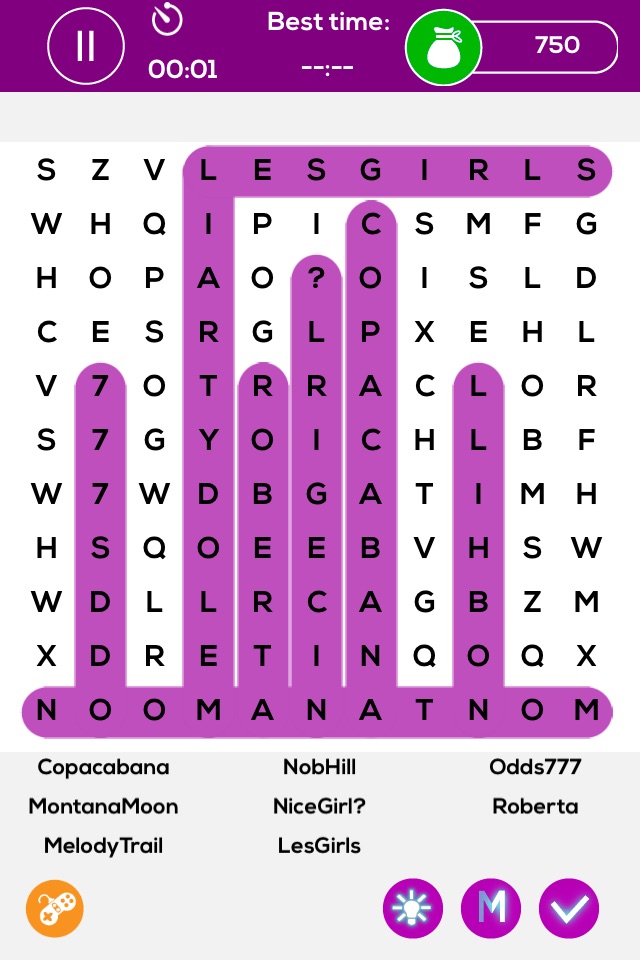Search Movie Name Puzzles - Mega Word Search screenshot 4